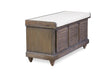 Woody Antique Gray Lift Top Storage Bench by Homelegance at Eve Furniture