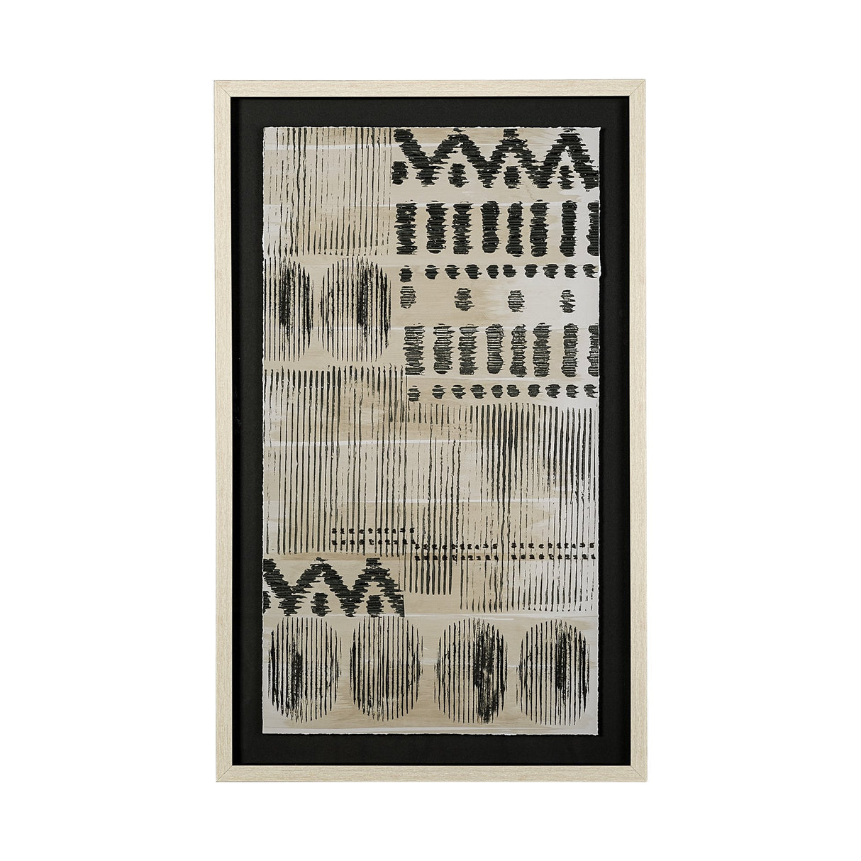 Wool and Silk I by Tom Reeves a Hand Embellished Textured Framed Art Print Matted under Glass by Mercana at Eve Furniture