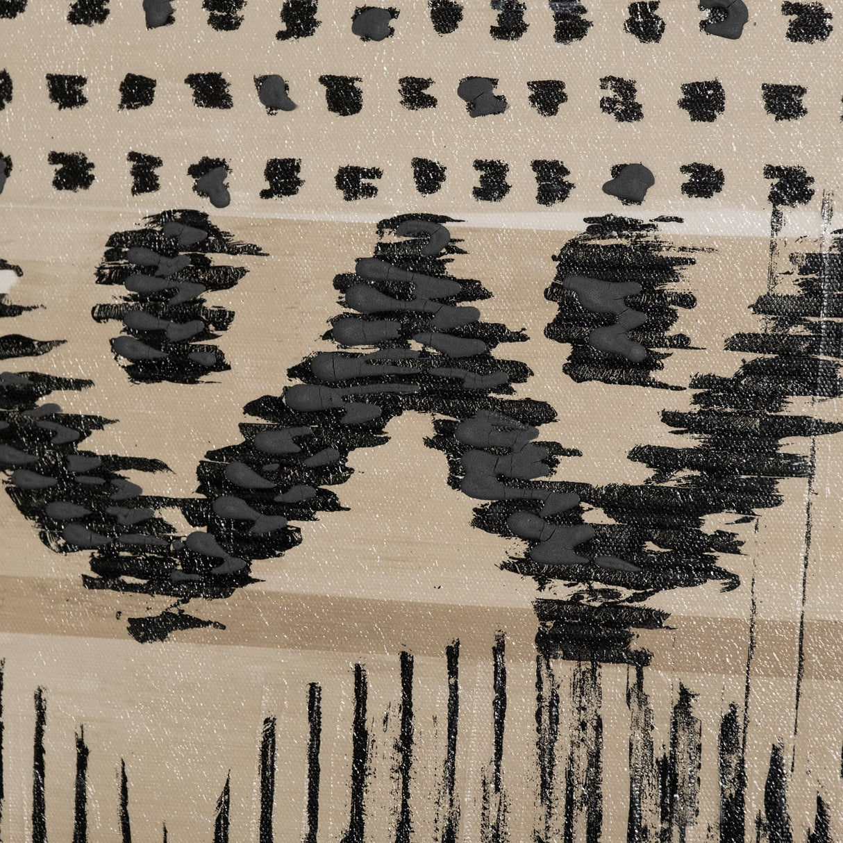 Wool and Silk II by Tom Reeves a Hand Embellished Textured Canvas by Mercana at Eve Furniture