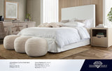 Wool White Natural Wool Pouf by Diamond Sofa at Eve Furniture
