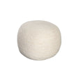 Wool White Natural Wool Pouf by Diamond Sofa at Eve Furniture