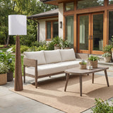 Woonari Brown Solar Floor Lamp by Zuomod at Eve Furniture