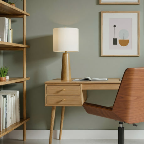 Woonari Brown Solar Table Lamp by Zuomod at Eve Furniture