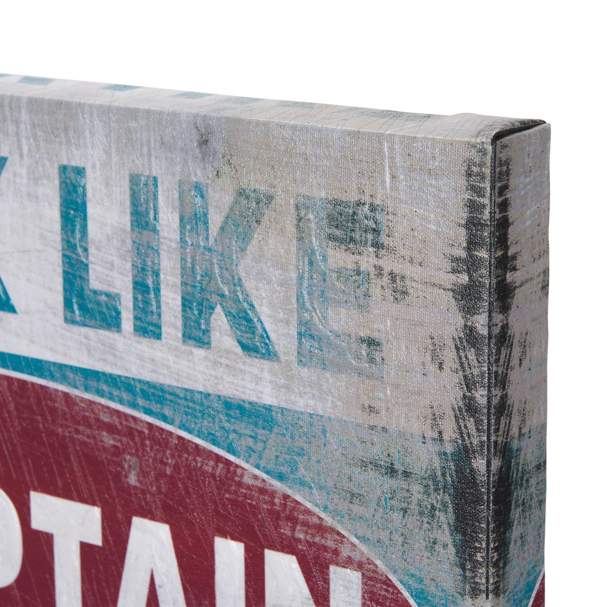 Work Like a Captain by Mercana Studio a Hand Embellished Textured Canvas by Mercana at Eve Furniture