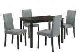 Worland Espresso 5-Piece Dining Table Set by Furniture of America at Eve Furniture