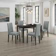 Worland Espresso 5-Piece Dining Table Set by Furniture of America at Eve Furniture