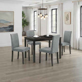 Worland Espresso 5-Piece Dining Table Set by Furniture of America at Eve Furniture