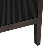 Worthington Brown/Black Four-Door Sideboard by Crestview at Eve Furniture