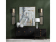 Worthington Brown/Black Four-Door Sideboard by Crestview at Eve Furniture
