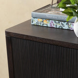 Worthington Brown/Black Three-Drawer Chest by Crestview at Eve Furniture