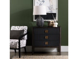 Worthington Brown/Black Three-Drawer Chest by Crestview at Eve Furniture