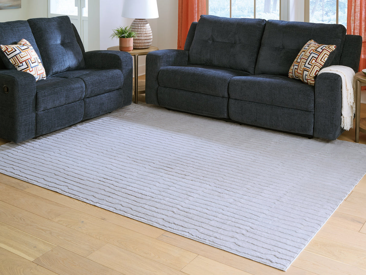 Worthley Gray Washable Large Rug by Ashley at Eve Furniture