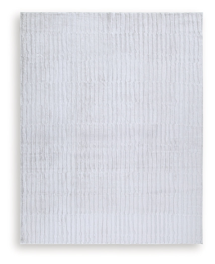 Worthley Gray Washable Large Rug by Ashley at Eve Furniture