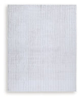 Worthley Gray Washable Large Rug by Ashley at Eve Furniture