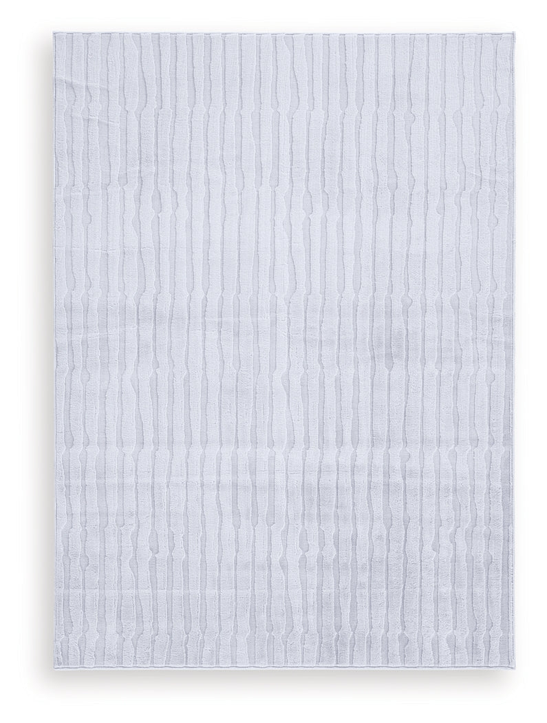 Worthley Gray Washable Medium Rug by Ashley at Eve Furniture