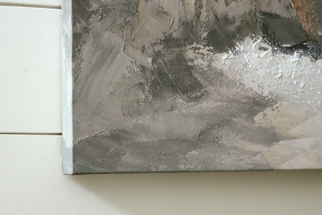 Worthner Tan/Gray/White Wall Art by Ashley at Eve Furniture