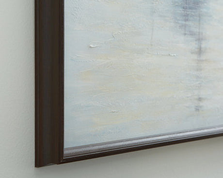 Worthney Blue/White/Brown Wall Art by Ashley at Eve Furniture