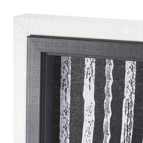 Woven Lines I by Mercana Studio a Hand Embellished Textured Framed Art Print by Mercana at Eve Furniture