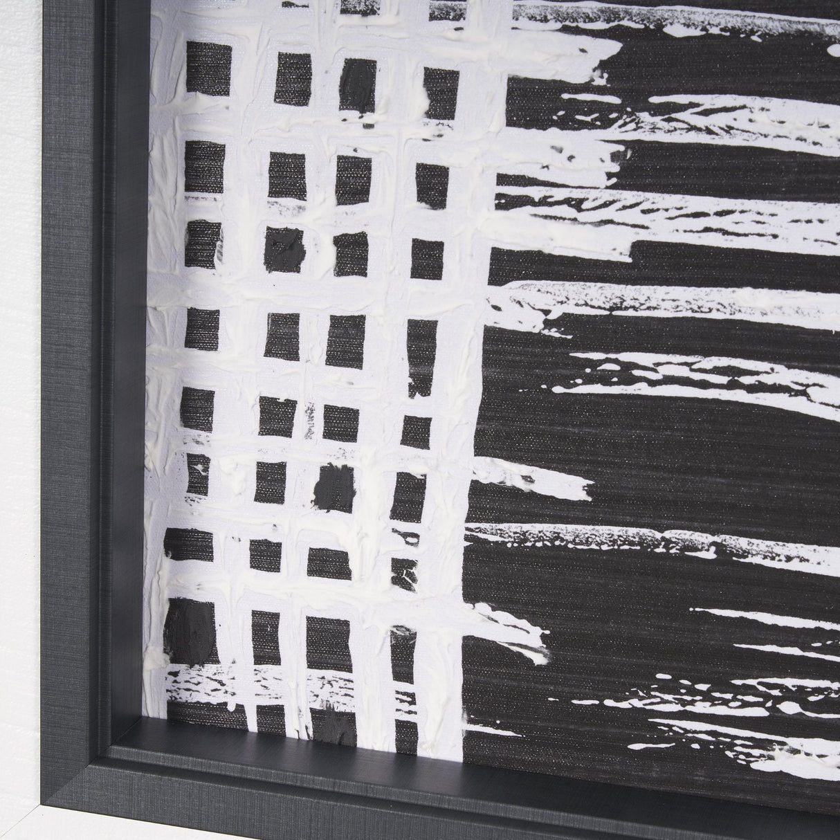 Woven Lines I by Mercana Studio a Hand Embellished Textured Framed Art Print by Mercana at Eve Furniture