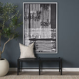 Woven Lines I by Mercana Studio a Hand Embellished Textured Framed Art Print by Mercana at Eve Furniture