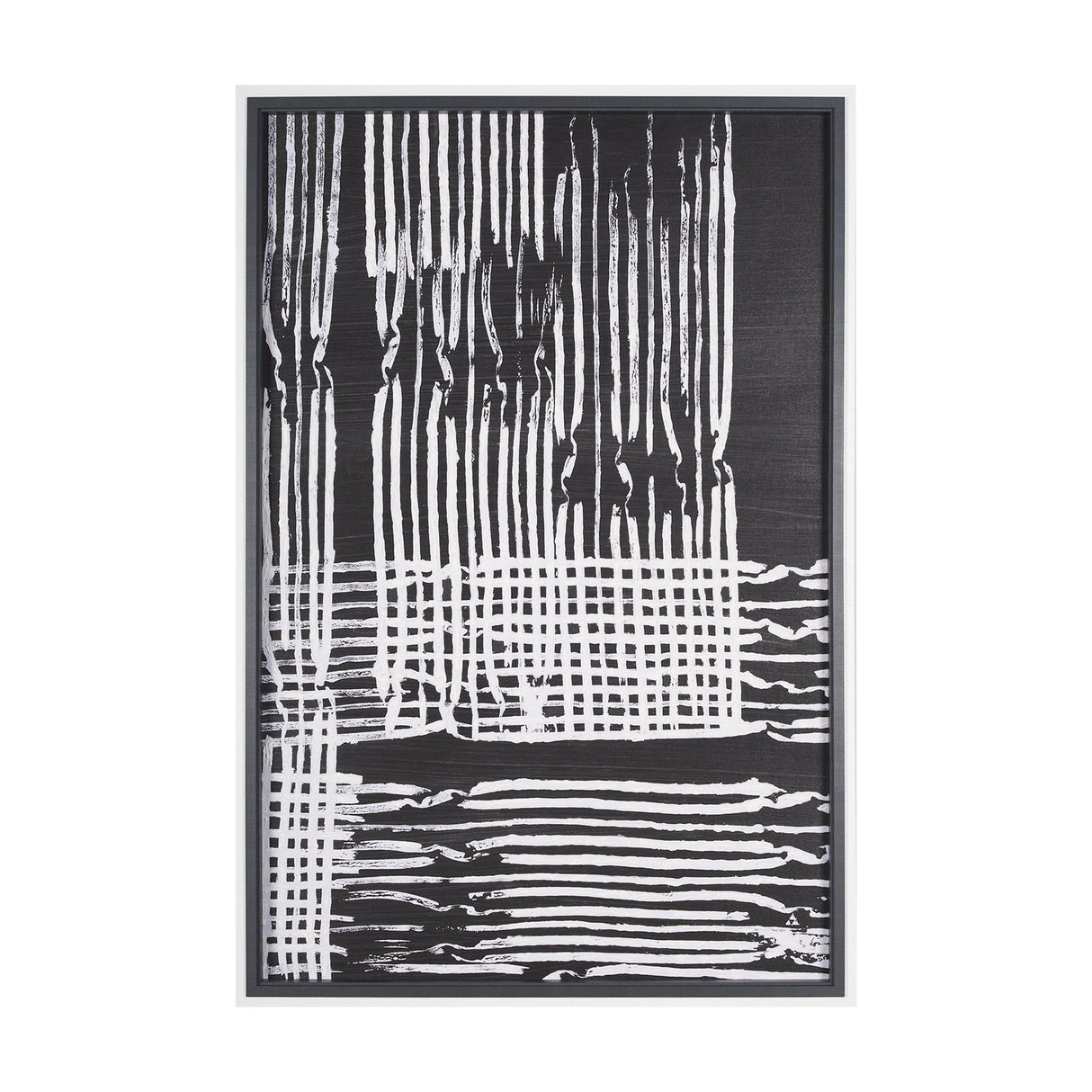 Woven Lines I by Mercana Studio a Hand Embellished Textured Framed Art Print by Mercana at Eve Furniture