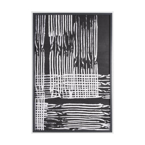 Woven Lines I by Mercana Studio a Hand Embellished Textured Framed Art Print by Mercana at Eve Furniture