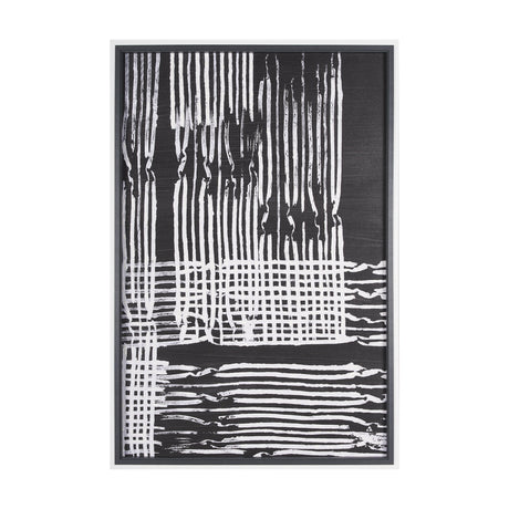 Woven Lines I by Mercana Studio a Hand Embellished Textured Framed Art Print by Mercana at Eve Furniture