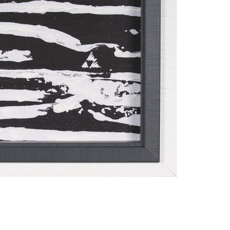 Woven Lines II by Mercana Studio a Hand Embellished Textured Framed Art Print by Mercana at Eve Furniture