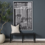 Woven Lines II by Mercana Studio a Hand Embellished Textured Framed Art Print by Mercana at Eve Furniture