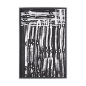 Woven Lines II by Mercana Studio a Hand Embellished Textured Framed Art Print by Mercana at Eve Furniture