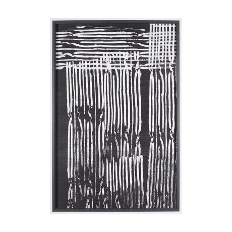 Woven Lines II by Mercana Studio a Hand Embellished Textured Framed Art Print by Mercana at Eve Furniture