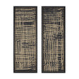 Woven Lines II Tan by Mercana Studio a Hand Embellished Textured Framed Art Print by Mercana at Eve Furniture