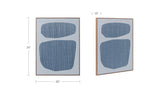 Uma Framed Painting Blue Palette