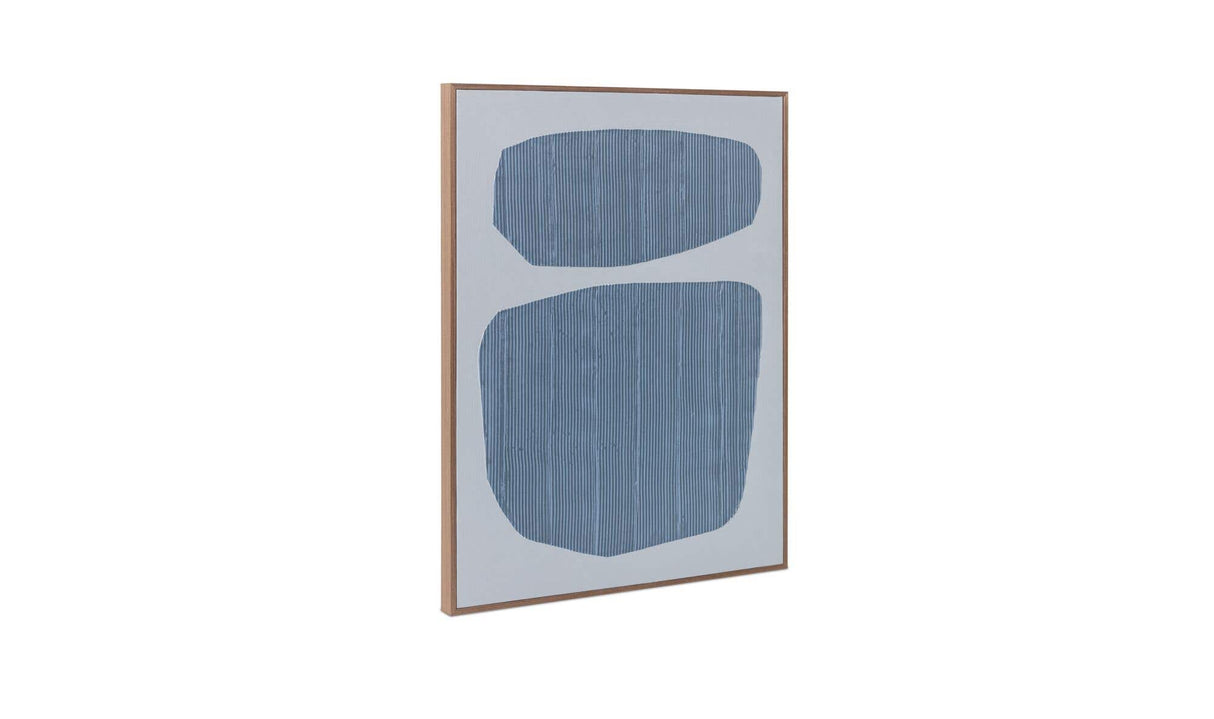 Uma Framed Painting Blue Palette