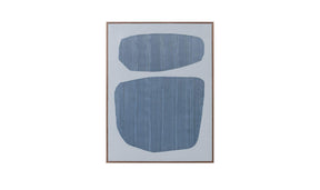 Uma Framed Painting Blue Palette