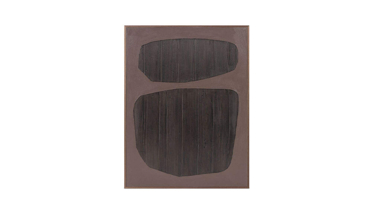 Uma Framed Painting Deep Purple Palette