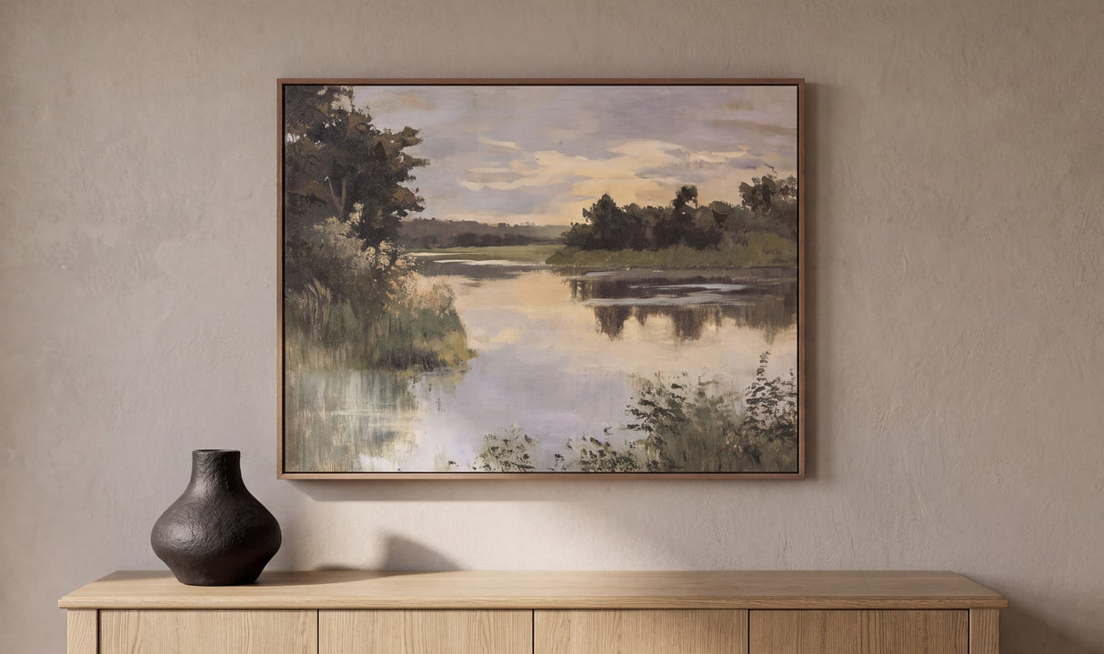 Lakeside Framed Painting