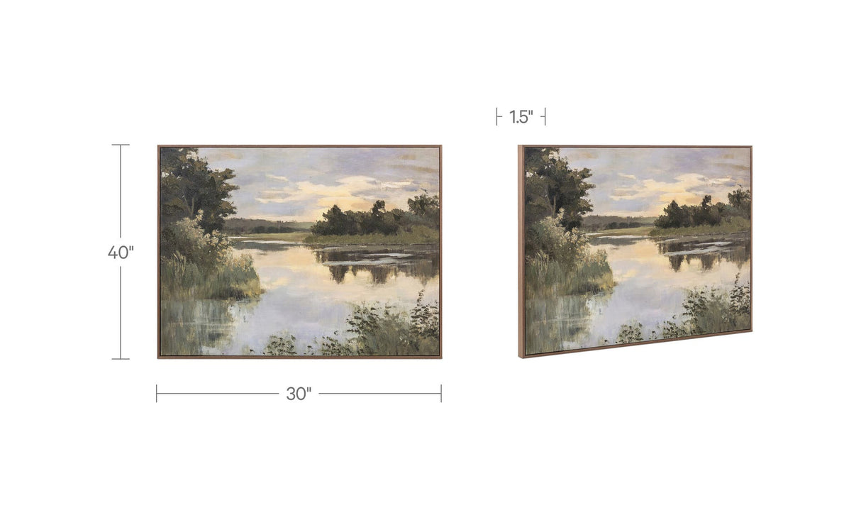 Lakeside Framed Painting