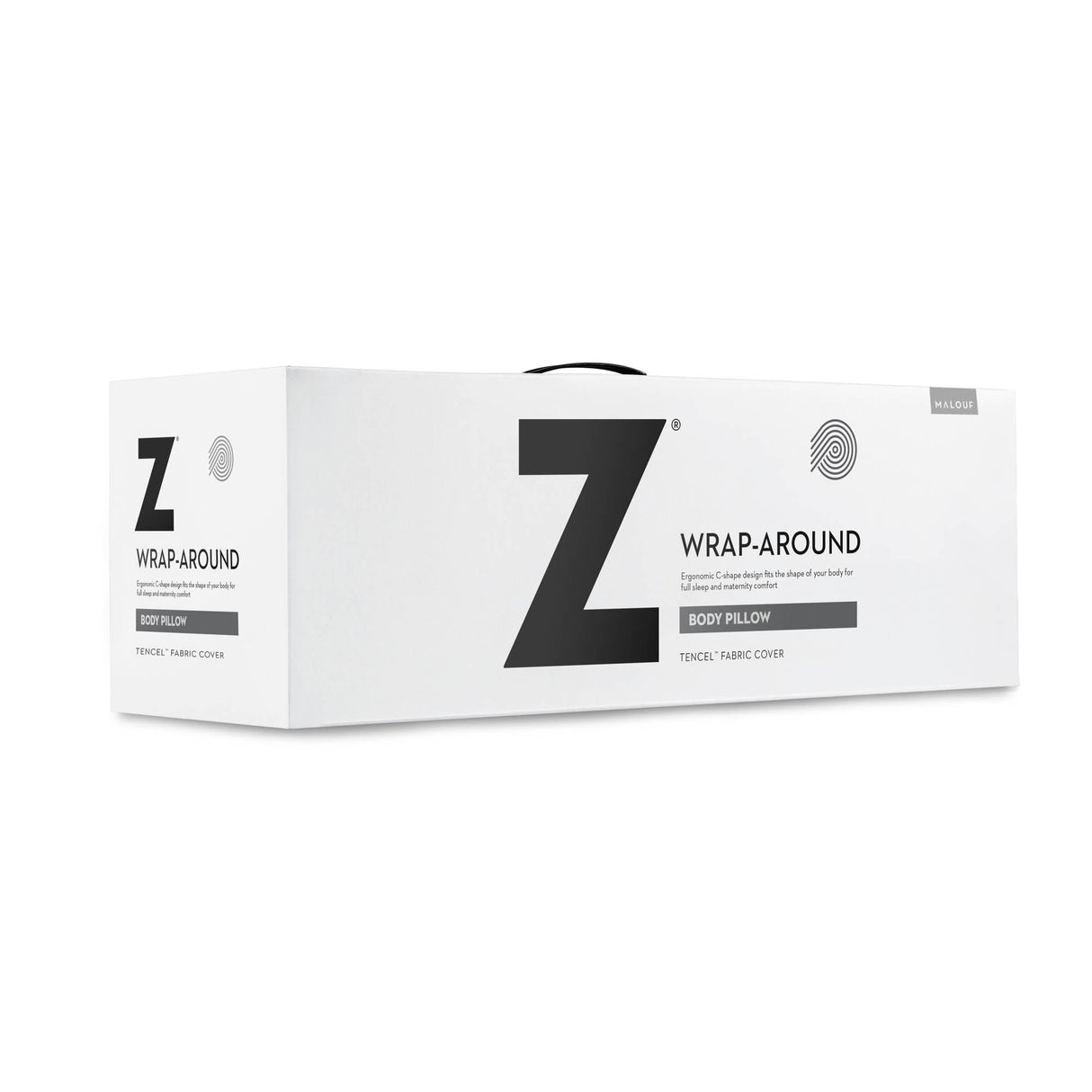 Wrap-Around White One Size Pillow by Malouf at Eve Furniture