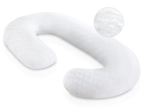 Wrap-Around White One Size Pillow by Malouf at Eve Furniture