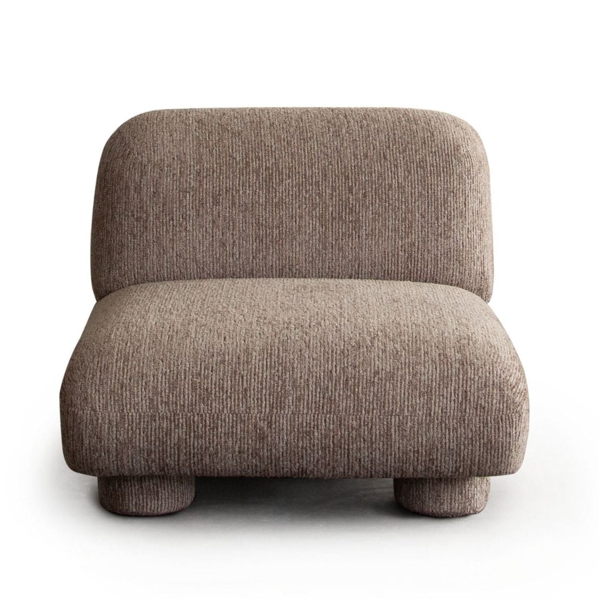 Wren Bark Fabric Armless Chair by Diamond Sofa at Eve Furniture