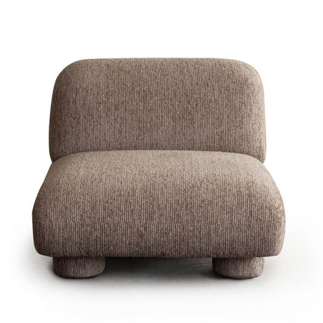 Wren Bark Fabric Armless Chair by Diamond Sofa at Eve Furniture