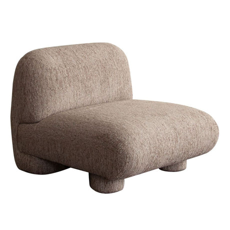 Wren Bark Fabric Armless Chair by Diamond Sofa at Eve Furniture
