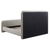 Wren Gray Upholstered Eastern King Platform Bed by Coaster at Eve Furniture