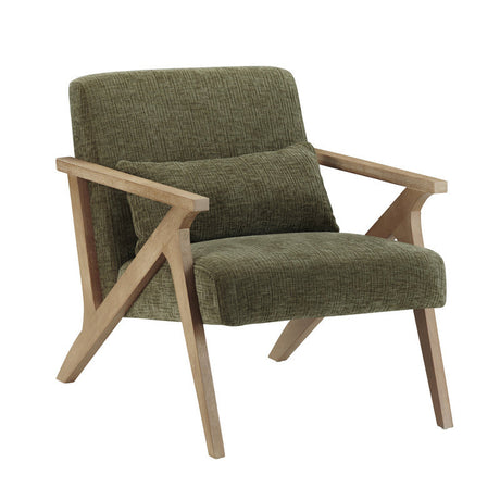Wren Green/Brown Accent Chair by Crestview at Eve Furniture