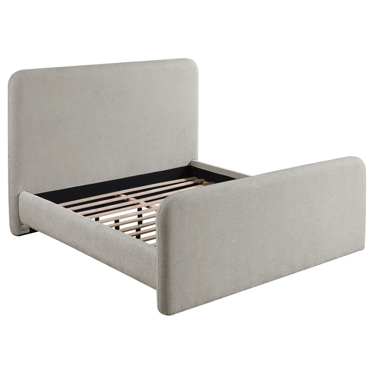 Wren Grey Upholstered Queen Platform Bed by Coaster at Eve Furniture