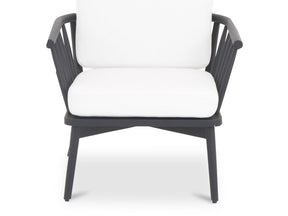 Wren Warm White Outdoor Lounge Chair by MOES at Eve Furniture