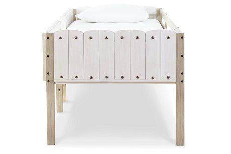 Wrenalyn Two-tone Twin Loft Bed Frame by Ashley at Eve Furniture