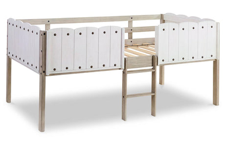 Wrenalyn Two-tone Twin Loft Bed Frame by Ashley at Eve Furniture