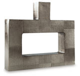 Wrengrove Antique Nickel Finish Vase by Ashley at Eve Furniture